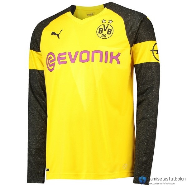 Camiseta Borussia Dortmund Primera equipo ML 2018-19 Amarillo